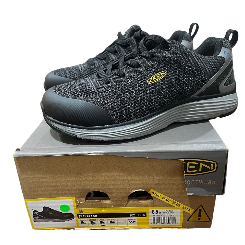 Keen Utility Women’s Spartan Aluminum Toe ESD Work Shoe Size 8.5W New in box!